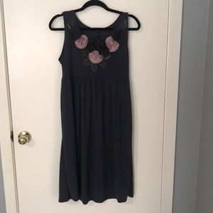 Nic&Dom gray and rose detailed dress
